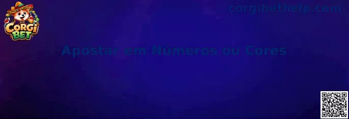 Apostar em Números ou Cores en Corgi Bet Ruleta